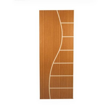 Folha De Porta Madeira Decorada 210x60cm Espessura 3,5cm Cantareira Mgm Mogno